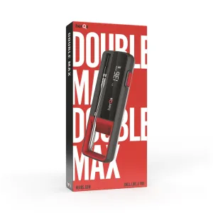 herQs Double Max trådlös köttermometerförpackning med produktbild av två givare på röd och svart låda