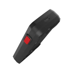 herQs Double Max svart trådlös köttermometerenhet med USB-C-port och röd sidoknapp