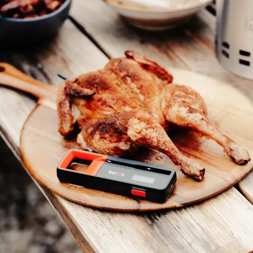 HerQs simple Max - Trådløst termometer for presis grilltemperatur - Svart