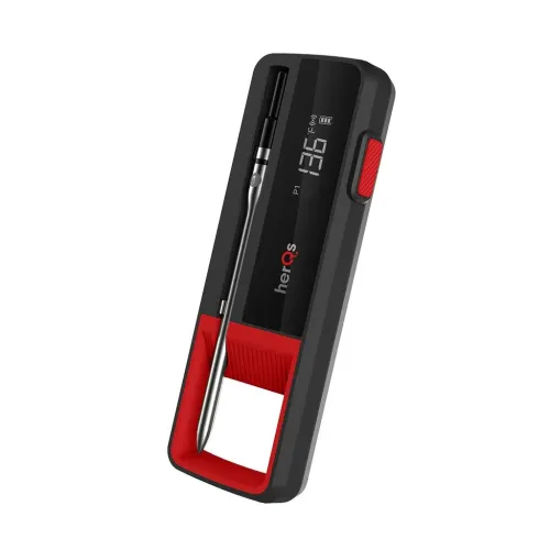 HerQs simple Max - Trådløst termometer for presis grilltemperatur - Svart