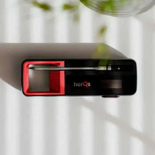HerQs simple Max - Trådløst termometer for presis grilltemperatur - Svart