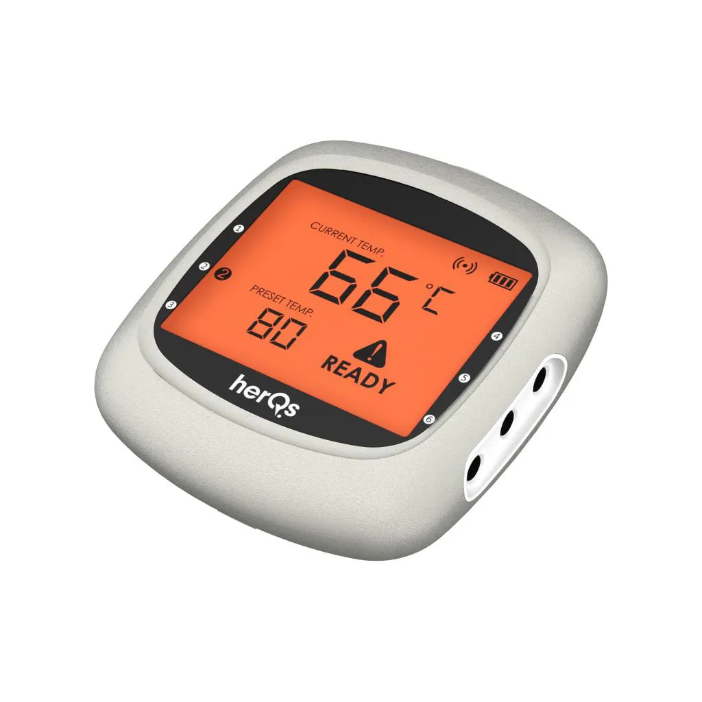 herQs EasyBBQ – Trådlös termometer med appnotiser - Svart